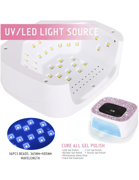 Lámpara de Uñas UV/LED Recargable SUN S20 con Sensor Automático Lámpara de Uñas UV/LED Recargable SUN S20 con Sensor Automático