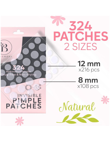 Parche Hidrocoloide para Espinillas BLOOMORA - 324 Unidades