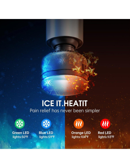 Pistola de Masaje AERLANG M01 con Calor y Frío 5 Velocidades