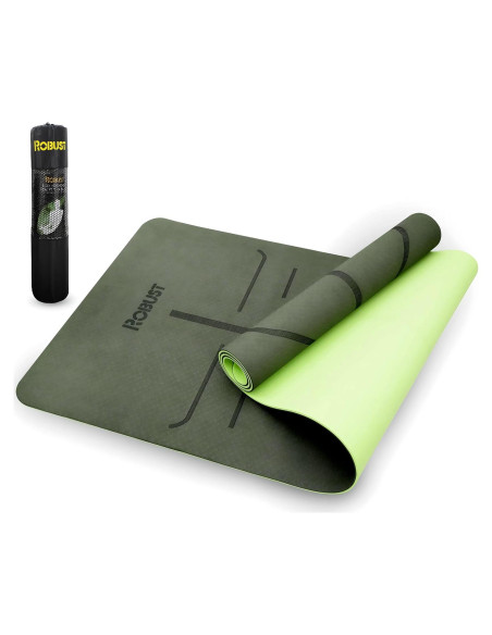 Alfombrilla de Yoga Antideslizante Robust 182.88x60.96cm Verde