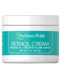 Crema de Retinol Puritan's Pride 226.8g con Vitamina A 100,000 UI