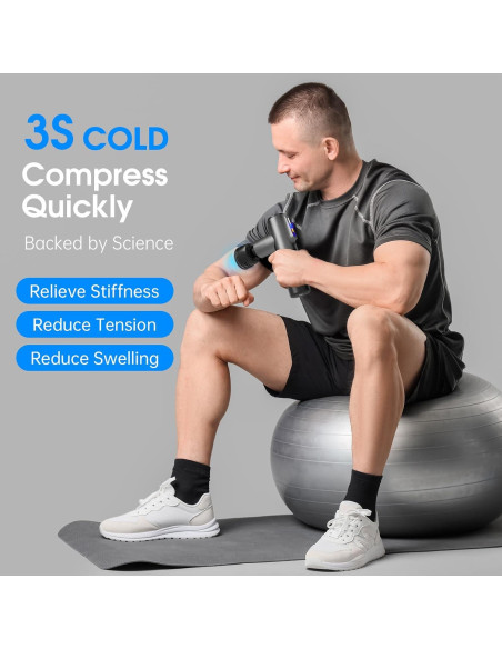 Pistola de Masaje AERLANG M01 con Calor y Frío 5 Velocidades