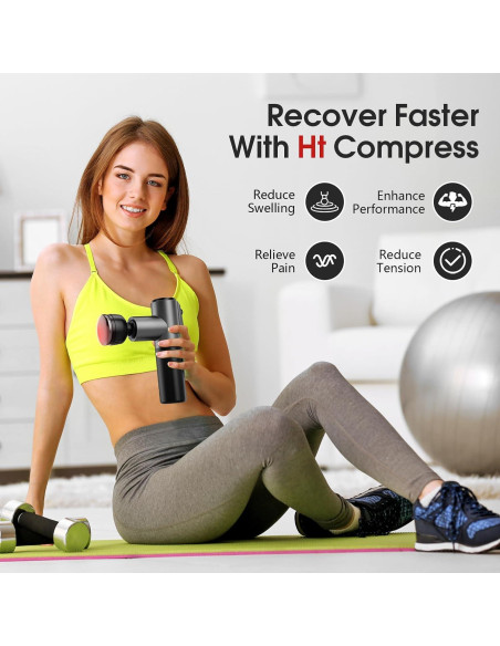 Pistola de Masaje AERLANG M01 con Calor y Frío 5 Velocidades