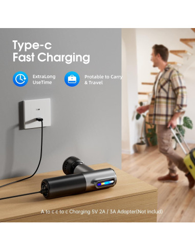 Pistola de Masaje AERLANG M01 con Calor y Frío 5 Velocidades