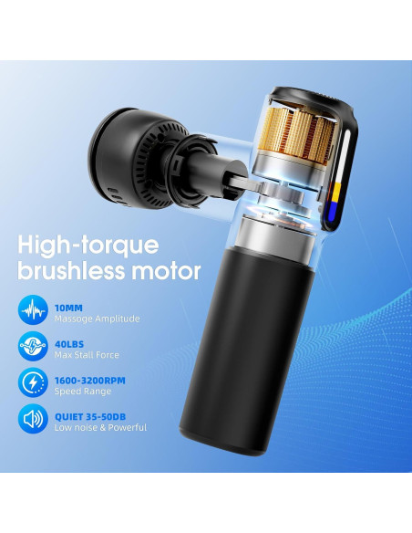 Pistola de Masaje AERLANG M01 con Calor y Frío 5 Velocidades