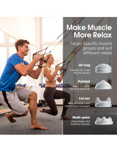 Pistola de Masaje AERLANG M01 con Calor y Frío 5 Velocidades