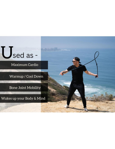 Cuerda de Salto con Peso AXiOFiT 500g Ajustable para Fitness