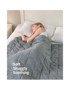 Manta con peso Mr. Sandman 60x80 cm 6.8 kg gris para adultos 2