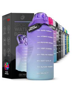 Botella de Agua Motivacional 2.2L TÚ PUEDES HACERLO VIVIENDO