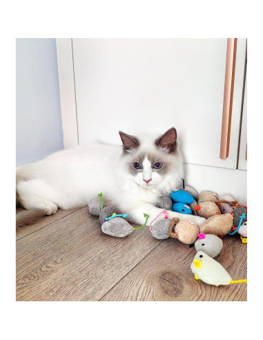 Juguete para Gato Fashion's Talk 18-Pack Ratones de Felpa Catnip