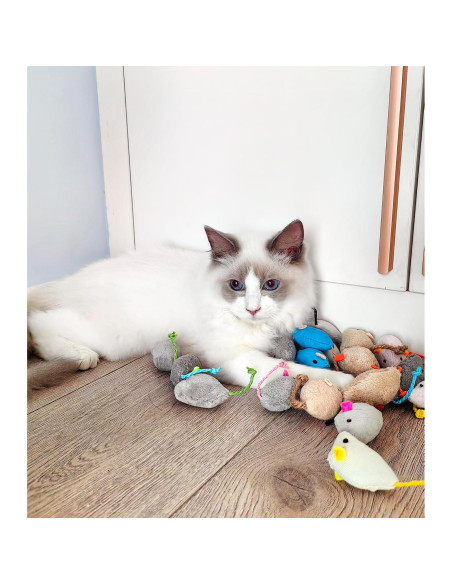 Juguete para Gato Fashion's Talk 18-Pack Ratones de Felpa Catnip