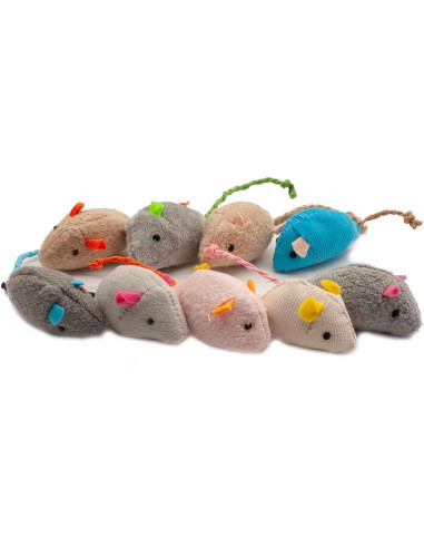 Juguete para Gato Fashion's Talk 18-Pack Ratones de Felpa Catnip