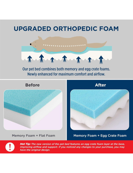 Cama Ortopédica para Perros Bedsure Grande Espuma Viscoelástica