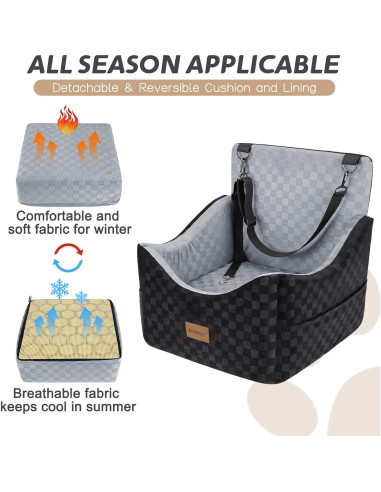 Asiento Elevado para Perros JOEJOY Gris hasta 13.6 kg