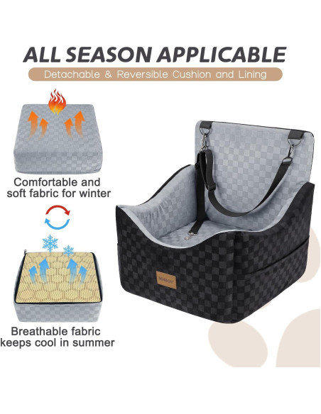 Asiento Elevado para Perros JOEJOY Gris hasta 13.6 kg