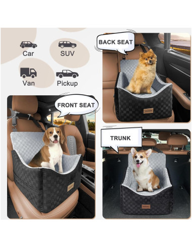 Asiento Elevado para Perros JOEJOY Gris hasta 13.6 kg