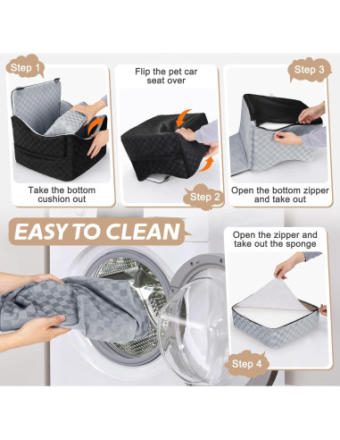 Asiento Elevado para Perros JOEJOY Gris hasta 13.6 kg