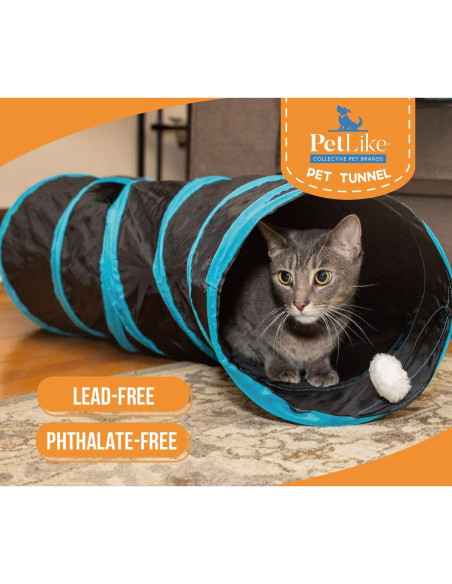 Túnel para Gatos PetLike S-Way Plegable 120 cm Gris Túnel para Gatos PetLike S-Way Plegable 120 cm Gris