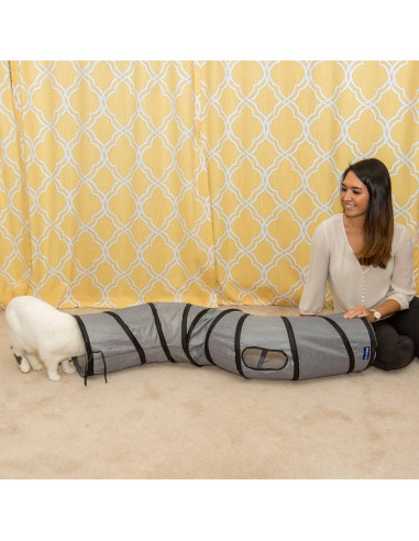 Túnel para Gatos PetLike S-Way Plegable 120 cm Gris