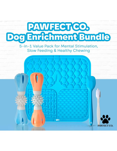 Juego Interactivo para Perros PAWFECT CO. - 2 Juguetes Masticar y Alfombrilla Lamer Juego Interactivo para Perros PAWFECT CO. - 2 Juguetes Masticar y Alfombrilla Lamer