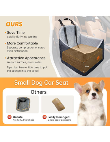 Asiento Elevador para Perros FurFrolic Negro Gris 50.8x50.8 cm