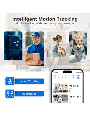 Cámara Interior 1080P NoahTec 2Pack con Detección de Movimiento