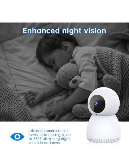 Cámara Interior 1080P NoahTec 2Pack con Detección de Movimiento Cámara Interior 1080P NoahTec 2Pack con Detección de Movimiento