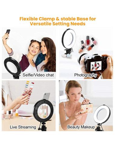 Kit de Iluminación LED MACTREM 15,24 cm 3 Modos y 10 Brillos