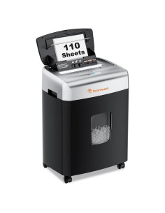 Destructora de papel Bonsaii 110 hojas automática P-4 seguridad