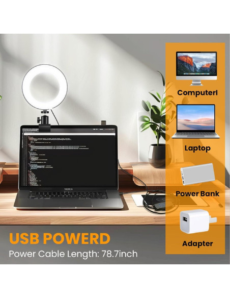 Kit de Iluminación LED MACTREM 15,24 cm 3 Modos y 10 Brillos