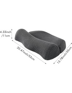 Almohada Cervical PUXING Espuma de Memoria 52x35x11cm Gris 2