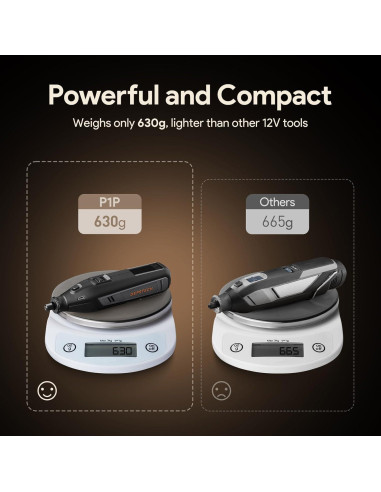 Herramienta Rotativa Inalámbrica DEPSTECH P1P 12V 48 Accesorios