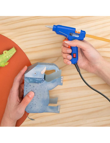 Pistola de Pegamento Caliente Winsall 20W con 10 Barras