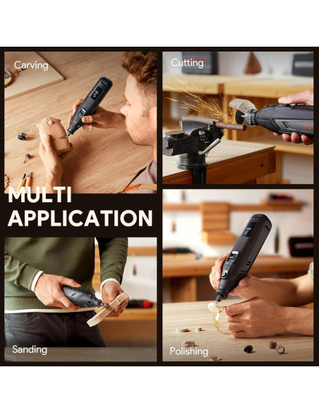 Herramienta Rotativa Inalámbrica DEPSTECH P1P 12V 48 Accesorios