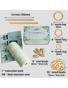 Kit de Macramé Ewparts para Principiantes - 327 pies de Cordón 2