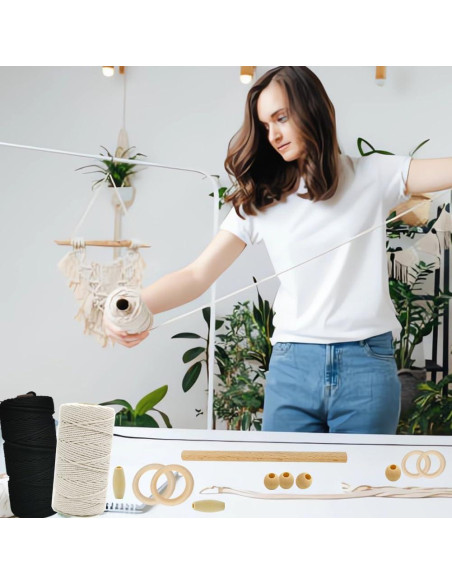 Kit de Macramé Ewparts para Principiantes - 327 pies de Cordón
