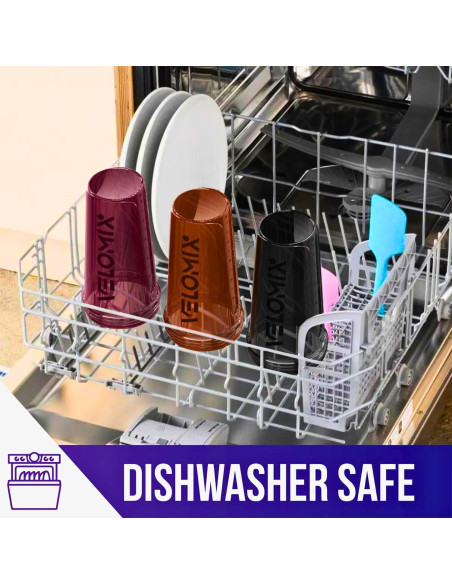 Pack 6 Botellas Mezcladoras de Proteína VELMIX 826ml a Prueba de Fugas