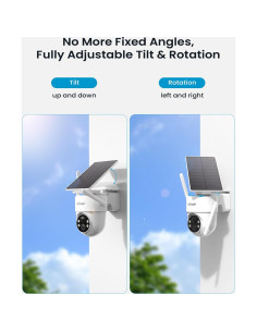 Cámara de Seguridad Solar Inalámbrica ieGeek S5 2K 360 2