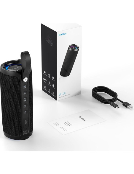 Altavoz Bluetooth Portátil Bobtot ET100 15W Impermeable IPX6