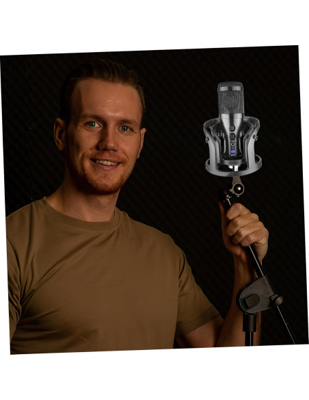 Soporte Universal para Micrófono BESPORTBLE Clip Plástico Negro