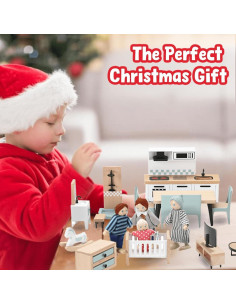 Juego de Muebles de Casa de Muñecas 36 Piezas Goli 2