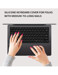 Cubierta de Teclado de Silicona Zopsc para MacBook 14/16 y Air 13/15 2