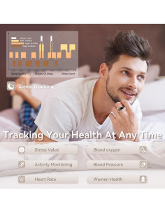 Anillo Inteligente UPDEI R6 Fitness Monitor Salud Negro 9 2