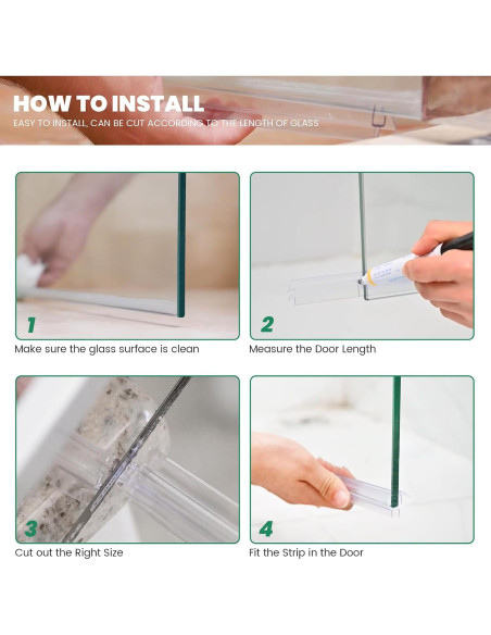 Barrera de Agua PHMUNY 99 cm PVC Transparente para Ducha