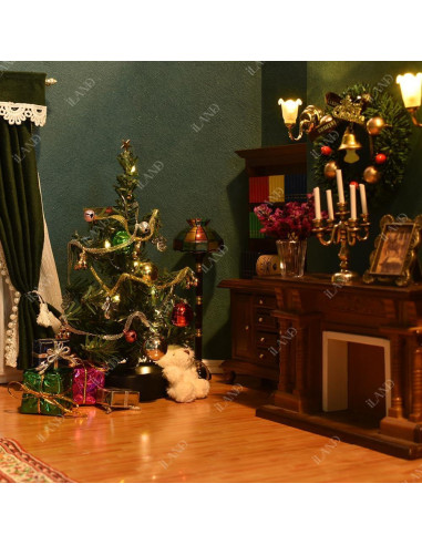 Decoraciones de Navidad Miniatura iLAND 6 cm con Luces LED