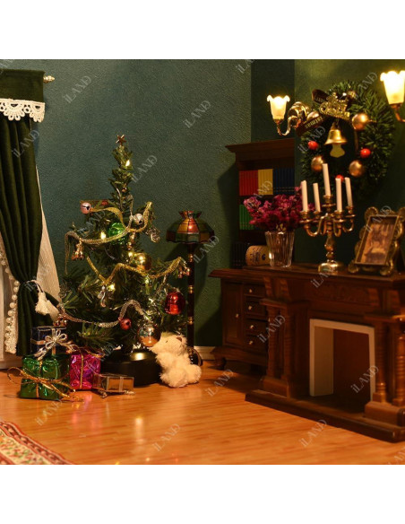 Decoraciones de Navidad Miniatura iLAND 6 cm con Luces LED