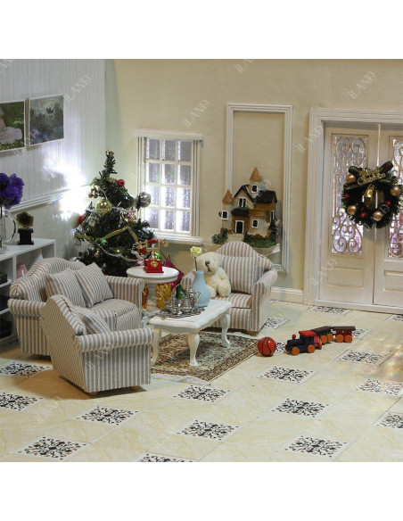 Decoraciones de Navidad Miniatura iLAND 6 cm con Luces LED