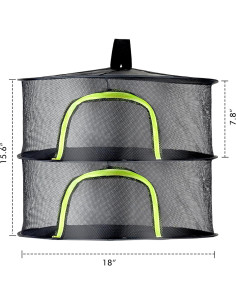 Soporte de Secado de Malla BRIVADO 2 Capas 45.72 cm para Hierbas 2