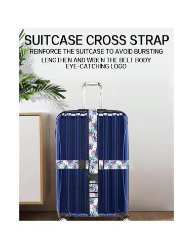 Correa de Equipaje Ajustable ASJHFDIR Hoja Boho Linda