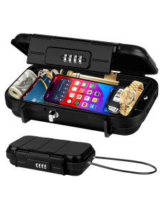 Caja Fuerte Portátil TNIIFXC con Combinación 4 Dígitos Impermeable